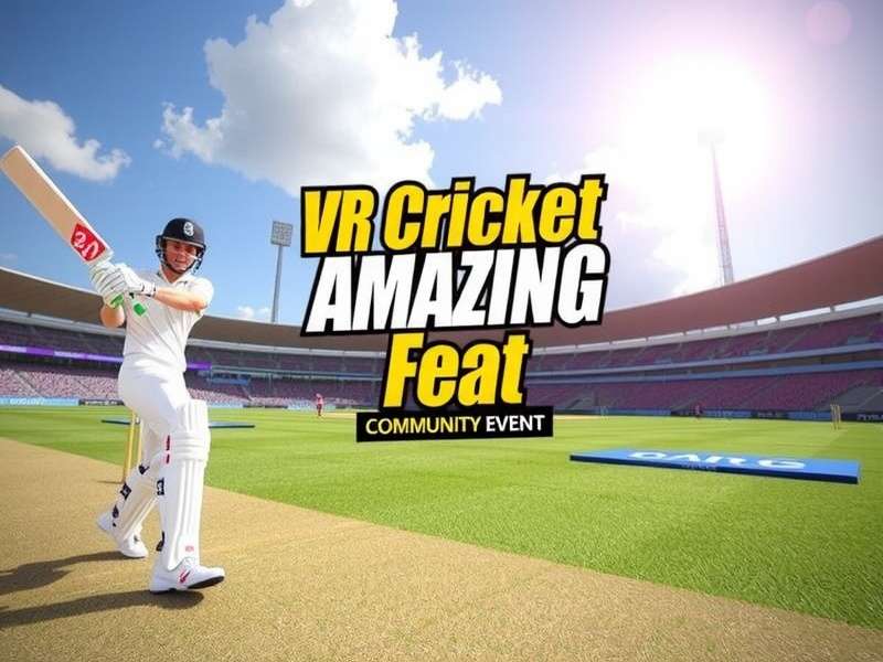 Community Event for VR Cricket Amazing Feat Players VR Cricket Amazing Feat Community Event